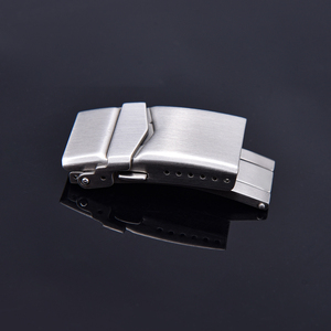 Fermoir déployant papillon en acier inoxydable JAETIUM 16mm 18mm 20mm, boucle de montre double ouverture pliable de remplacement - Product Image 1