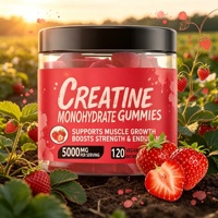 LUVVITA Gummies de créatine personnalisés en gros pour la nutrition sportive – Favorise la croissance musculaire, augmente la force et l'endurance – Soins de santé pour adultes