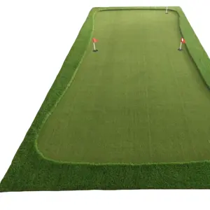 Hierba Artificial de fabricación China, superventas, alfombras verdes de Putting Green, alfombrilla de Golf