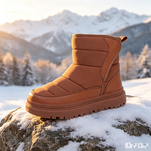 Stivali <span class=keywords><strong>Invernali</strong></span> <span class=keywords><strong>Termici</strong></span> TEC per Bambini, Completamente Foderati in Peluche, Impermeabili, Resistenti al Freddo, con Cinturino Magico Regolabile - Product Image 2