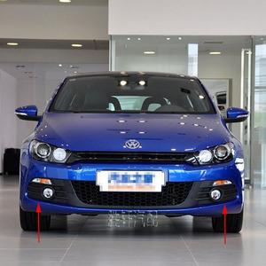 Encadrements de feux antibrouillard Volkswagen Scirocco 2008-2014 en plastique ABS, grilles de pare-chocs avant gauche et droite - Product Image 5