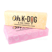 Boîte à donuts mochi personnalisée en gros pour l'emballage alimentaire et les sushis, avec gaufrage et pelliculage mat, logo inclus