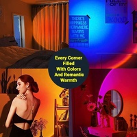 Nouvelle lampe de projection arc-en-ciel led lampe de coucher de soleil ins style lampe de projection de poulpe