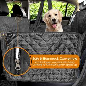 Funda Protectora <span class=keywords><strong>para</strong></span> Asiento de Coche <span class=keywords><strong>para</strong></span> <span class=keywords><strong>Perros</strong></span>, Duradera, de Oxford, con Diseño Impreso, Antideslizante y Segura <span class=keywords><strong>para</strong></span> el Asiento Trasero, Hamaca y Alfombrillas <span class=keywords><strong>para</strong></span> Mascotas - Product Image 2