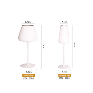 Verre à champagne européen à fond encastré Home Creative Crystal Glass White Pot Ventre Tall Glass - Product Image 6