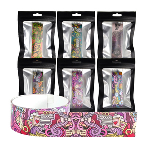 แผ่นป้องกันขอบไม้พายพิคเคิลบอล TPU แบบยืดหยุ่น ลายกราฟฟิตีแบบกำหนดเอง ป้องกันการชน ป้องกันรอยขีดข่วน อุปกรณ์ป้องกันสำหรับกีฬา - Product Image 1