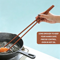 Holz-Nudelstäbchen für Küche und Kochen, 16,5 Zoll, Braun, Extra Langes Set