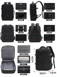 Sac à dos pour ordinateur portable <span class=keywords><strong>17</strong></span> pouces pour hommes Sac à dos de voyage à bandoulière de grande capacité Compression sous vide extensible pour fermeture éclair - Product Image 5