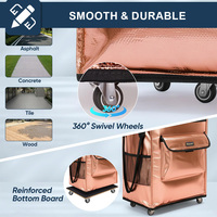 Sac de courses à roulettes imperméable, pliable, avec roues pour supermarché et voyage