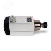 Moteur de broche à refroidissement par air 4,5 kW carré ER32 380 V CA pour machine de fraisage CNC