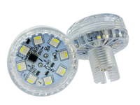 Lampu Pixel LED Baru Program Otomatis 45MM 12 LED AC24V SMD5050 Lampu Hiburan Lampu Titik Pixel Lampu Funfair