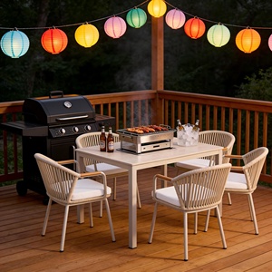Chaises de patio d'extérieur, chaises de loisirs de jardin de villa, meubles de balcon imperméables et résistants au soleil - Product Image 3