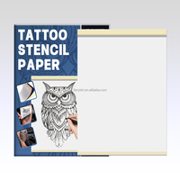 Kit de papier pochoir pour tatouage professionnel, favorisant un transfert thermique fluide et une pose de motifs nette