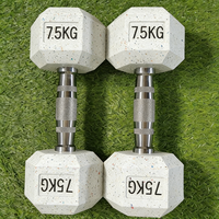 FABA SPORT 2026 Nouveau Set d'haltères réglables en acier coloré et caoutchouc blanc, 80lb 90lb 100lb, usage commercial, unisexe