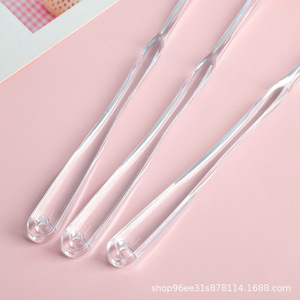 Pet Toothbrush Transparent Single Tuft Soft Bristles Pointed Head For Small Animals Pet Grooming - Product Image 4
