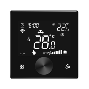 Smart APP Control Temperature <strong>Thermostat</strong> For Air Conditioning Cooling And Heating System With Electric Valve FCU Wifi <strong>Thermostat</strong> - Product Image 1