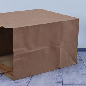 ZJPACK Bolsa de Papel Kraft Biodegradable Marrón con Asas, Impresa con su Propio Logotipo, para Compras y Regalos - Product Image 3