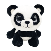 Nouveau design en gros personnalisé de haute qualité mignon mode OEM logo panda blanc noir doux ours en peluche jouet
