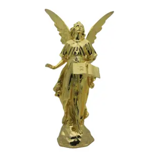 Jungfrau Figur Skulptur Ornament Spanische Metall Ornament Cartoon Figur Skulptur goldene Bronze Skulptur Kuh Statue Dekoration