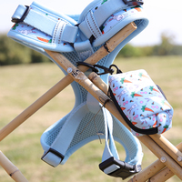 OKEYPETS Nouveau Harnais pour Chien Confortable et Doux, Anti-Traction, Réglable, en Maille, avec Laisse