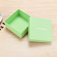 Boîtes carrées en carton rigide de haute qualité avec logo personnalisé, base et couvercle, impression par estampage