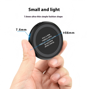 Cargador Inalámbrico Mini <span class=keywords><strong>de</strong></span> 15W, QC2.0 5V/2A, Localizador <span class=keywords><strong>de</strong></span> Tarjetas Inteligente con Protección OTP, Multifuncional para Teléfono - Product Image 3