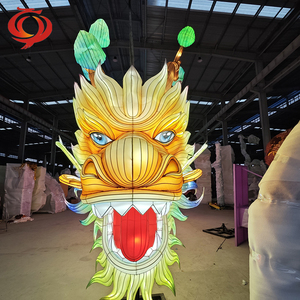 Lanterne de dragon en soie chinoise personnalisée de l'usine Zigong fabriquée à la main pour les décorations de festival-pour les célébrations de remise des diplômes du Ramadan - Product Image 2