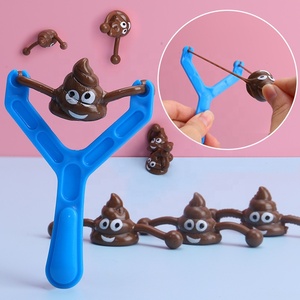 Juguete de tiro con lanzador de caca pegajosa de plástico TPR colorido de la marca JO, para descompresión, juegos divertidos para niñas, venta al por mayor - Product Image 2