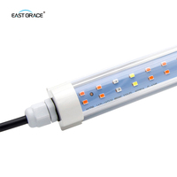 Grosir Pabrik T8 LED tumbuh cahaya tabung aluminium Heatsink dalam 15W 23W 30W 36W LED ganda untuk pertanian vertikal