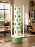 Tour de culture hydroponique Clean Easy à 7 niveaux, système de jardin vertical avec lumière LED, pompe et minuterie inclus