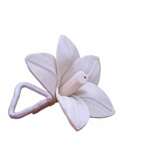 Fleurs artificielles en bois de Sola faites à la main, écologiques et personnalisables, Champa, décoration d'intérieur, Noël, disponibles en plusieurs tailles (6/8/10 cm) - Product Image 1