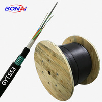 Cable de Fibra Óptica Blindado GYTA53 de 4-144 Núcleos, Doble Cubierta, Entierro Directo, Cables de Comunicación para Exteriores