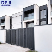 Portes coulissantes automatiques rétractables en alliage d'aluminium, écologiques, durables et anti-corrosion pour appartements et hôtels