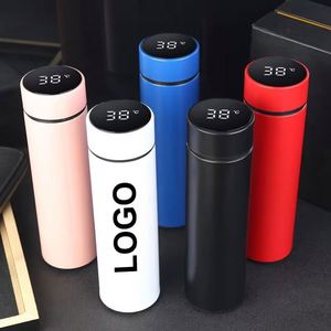 Si170 16Oz Smart Thermos Temperature Display Stainless Steel Water <b>Bottle</b> With Custom Logo - Product Image 1