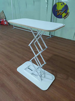 Table de présentation pour salon professionnel, comptoir pop-up rectangulaire, comptoir pliable pour salon professionnel, table de stand pop-up pour la présentation de produits