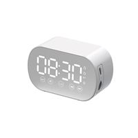 Enceinte Bluetooth sans fil avec double réveil, son stéréo HIFI, haut-parleur extérieur à basses profondes avec fonction carte TF et radio FM