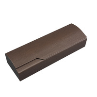 Étui de rangement portable pour lunettes, style littéraire minimaliste, luxe léger, rétro, haut de gamme, fait main, en bois grainé