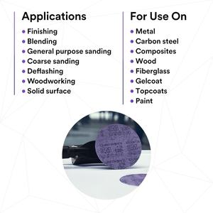 แผ่นขัดเซรามิก 3M Xtract II รุ่น 775L ขนาด 5 นิ้ว เบอร์ 80+ สำหรับงานขัดละเอียด ใช้กับเครื่องขัดแบบวงโคจร PSG OEM - Product Image 2