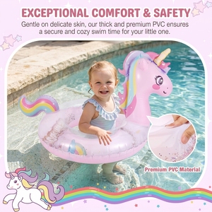 Graziosi Anelli da Nuoto Gonfiabili in PVC con Design Cartoon Lexing <span class=keywords><strong>Moko</strong></span> 70 #   Gonfiabili per Bambini, Tubi Galleggianti, Materassini Acquatici, Zattere per Feste in Spiaggia, Per Tutte <span class=keywords><strong>le</strong></span> Stagioni - Product Image 3