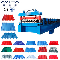 Máquina de Tejas Corrugadas AVITA con Certificación CE, Máquina de Prensado de Material GI de 0.3-0.8 mm de Espesor, Máquina Formadora de Rollos Corrugados