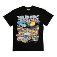 T-shirt graphique surdimensionné pour homme Billionaire Boys Club, style rétro vintage streetwear