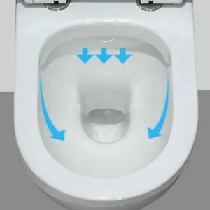 Thị trường Châu Âu xu hướng sản phẩm 2022 New arrivals WC phòng tắm treo tường gốm treo Vortex nhà vệ sinh