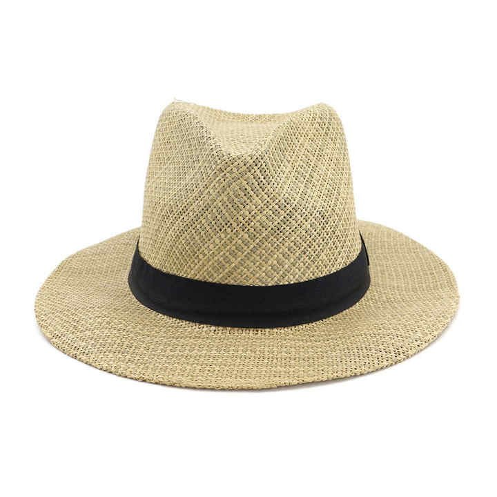 Wholesale Cheap Promotional Straw Golf Hats Outdoor Sport Panama Straw Hat