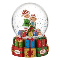Globe à neige de Noël personnalisé, peint à la main, en résine, avec scène, cadeau, décoration de bureau, souvenir de vacances