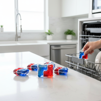 Vente directe OEM – Capsules de détergent vaisselle à marque privée, faciles à nettoyer
