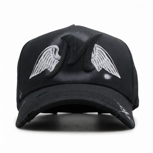 Yeni Kaliteli Erkek Gorras Kavisli Orta Boy Şapka Spor Şapka Siyah Pamuklu Siperlik 5 Panel Aplike Nakış Yama Hip Hop Şapkalar - Product Image 6