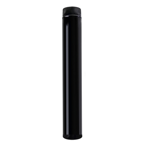 Tubo per Stufa in Acciaio Vetrificato Nero Ø 120 mm. - Product Image 1