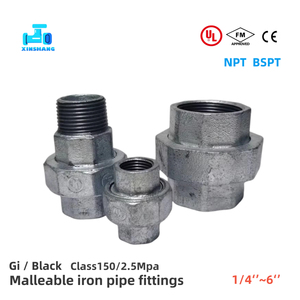 Conector NPT <span class=keywords><strong>BS</strong></span> FM UL OEM de 1~6'', Codo Reductor de Hierro Maleable Galvanizado Negro, Accesorio de Tubería para Agua Contra Incendios - Product Image 3