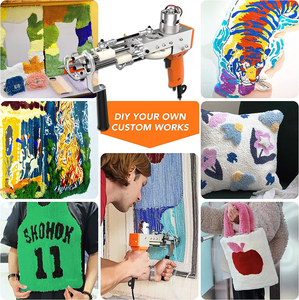 Máquina De flocado De pila De corte De bucle De fábrica, fabricación De alfombras De mano, <span class=keywords><strong>pistola</strong></span> De mechones, máquinas De tejer, alfombra, <span class=keywords><strong>Pistola</strong></span> De Metal Para Alfombra - Product Image 6