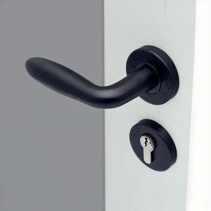 <span class=keywords><strong>Poignée</strong></span> <span class=keywords><strong>de</strong></span> fenêtre en alliage <span class=keywords><strong>de</strong></span> zinc, traction moderne plaquée laiton PVD pour tour d'inclinaison à battant - Product Image 2